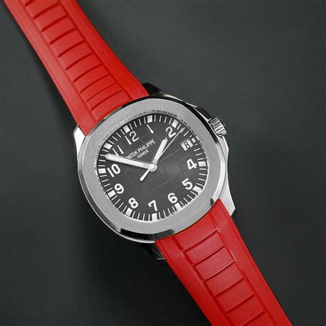 red strap patek philippe|Patek Philippe replacement leather strap.